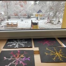 První sněhová vločka